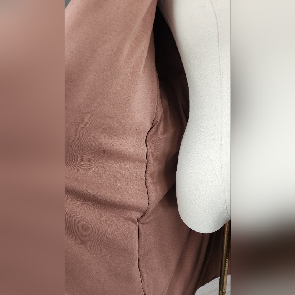 NWOT Amazon Tan Belted Home Coat - Picture 12 of 13